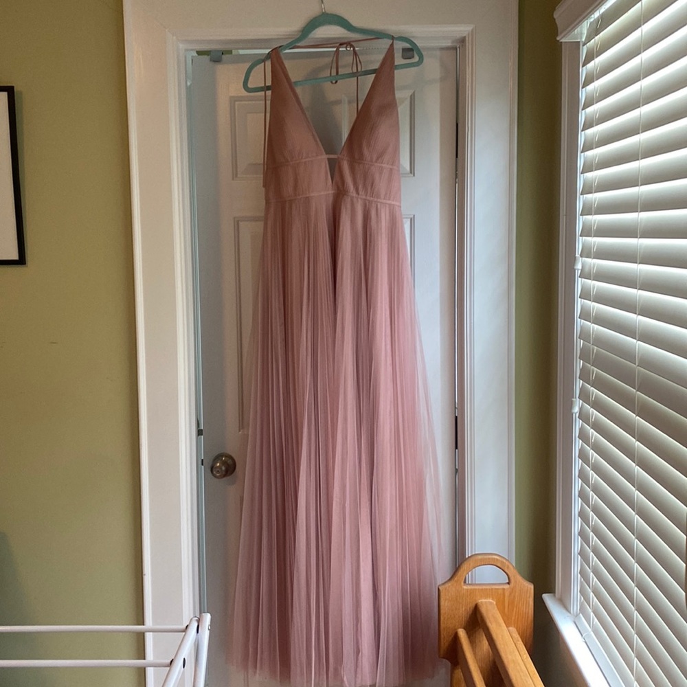 Jenny Yoo formal dress in blush pink size 12 perfect for bridesmaid or prom!!